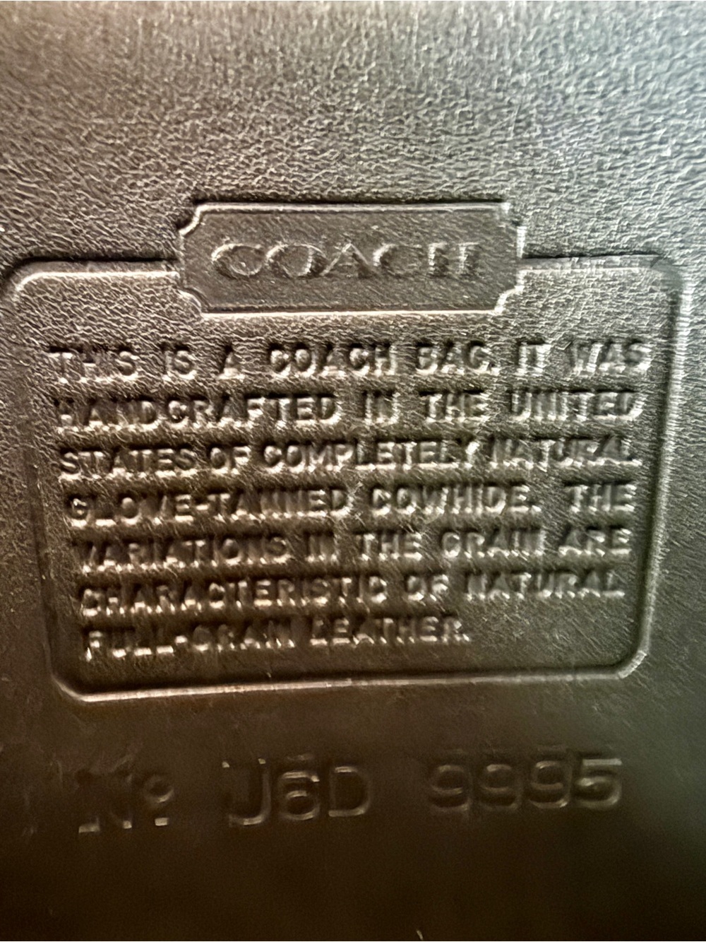 DESIGNER COACH  LEATHER BAG -VINTAGE - Picture 5 of 5